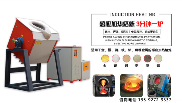 小型熔煉爐由電感線圈、爐架和回爐廢料(坩塌)組成